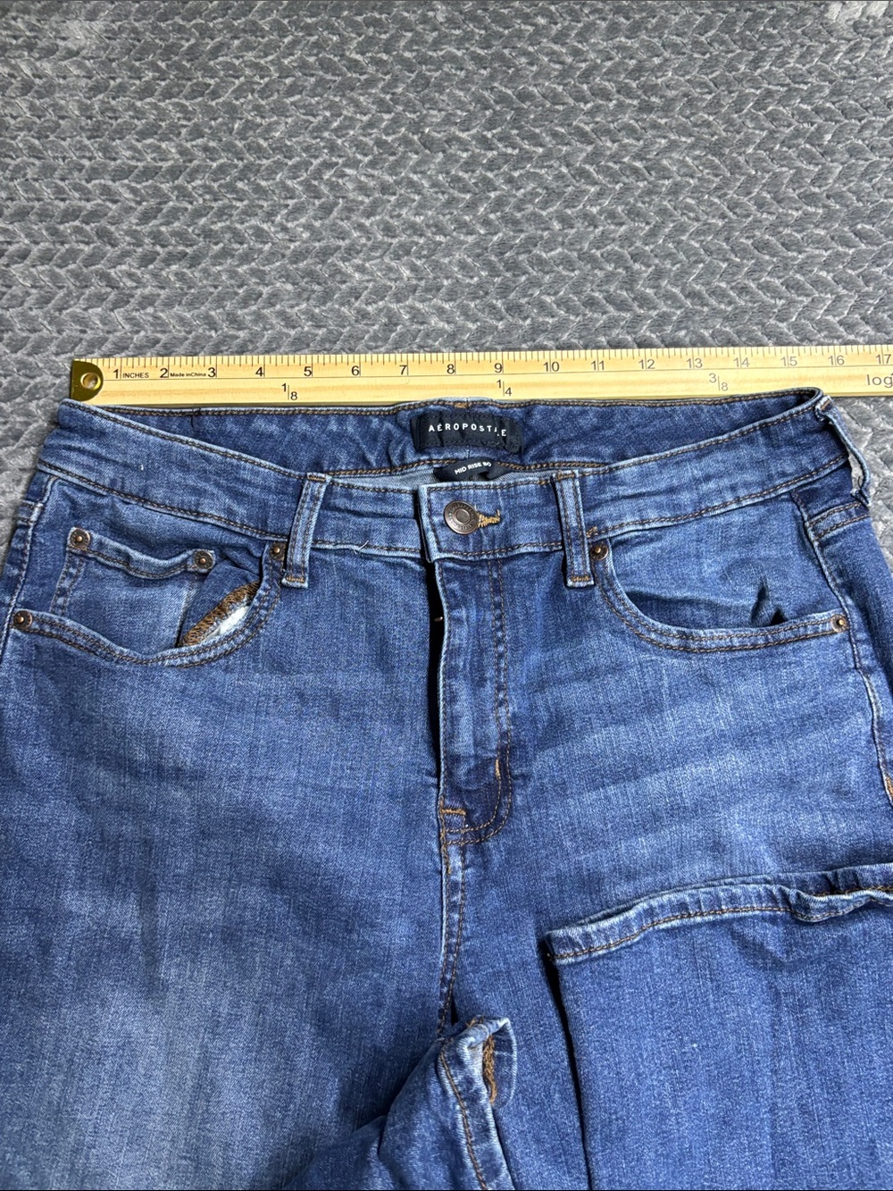 Aeropostale Medium Blue Bootcut Stretch Jeans - Picture 4 of 8